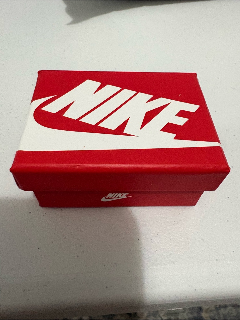 Nike Red and White Logo Accessory Box